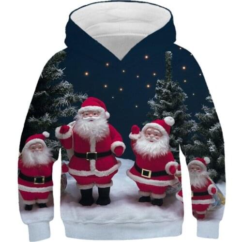 2020 Christmas Kids Baby Boys Girls Hoodie Clothes Clothing Hoodies Christmas snowman Boy Girl Sweatshirts Santa Claus Hoodied