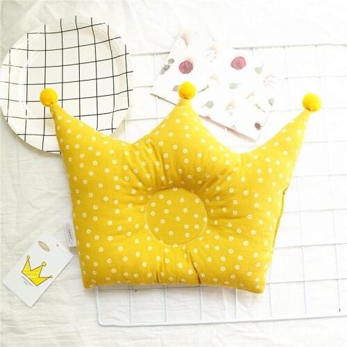 INS Nordic Newborn Shaping Pilliow Breathable Head Protection Anti-flat Head Pillow Crown Shape Cushion Baby Bedroon Decor