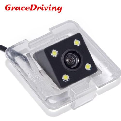 Promotion Free Shipping Camera Car Rear View Camera With 4 LED HD CCD Camera For Mercedes-Benz X204 GLK Series GLK350
