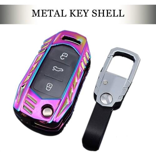 Leather Car Key Case Cover For Volkswagen VW Polo Tiguan Passat B5 B6 B7 Golf EOS 4 5 6 Scirocco Jetta MK4 MK6 Octavia Accessory