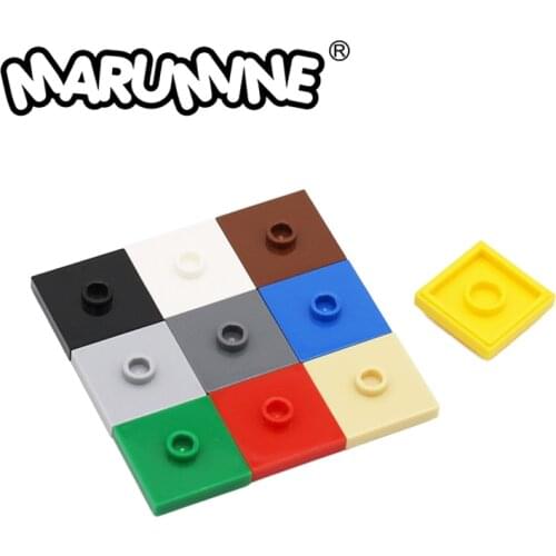 Marumine 87580 MOC Bricks Plate 2x2 With 1 Knob DIY Stacking Toy Building Blocks Parts Set for Prefabricated Model Children Toys