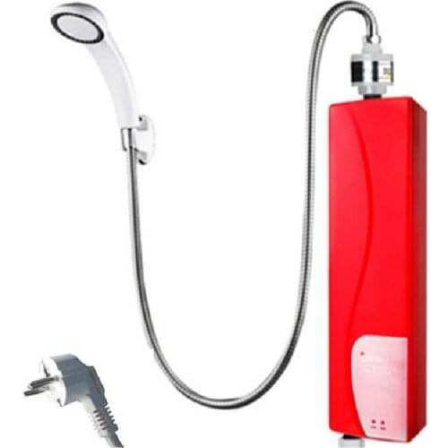 Mini Instant Electric Tankless Water Heater Instantaneous Hot Water Fast Heating Shower Bathroom Kitchen EU Plug 220V 3000W