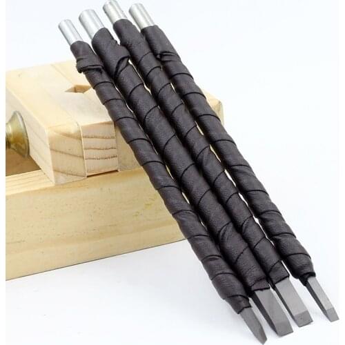 4 Pcs/set Stone Carving Knife Tool Set Multi-function Tungsten Carbide Woodworking Graver Hand Tools for Carving Enthusiasts