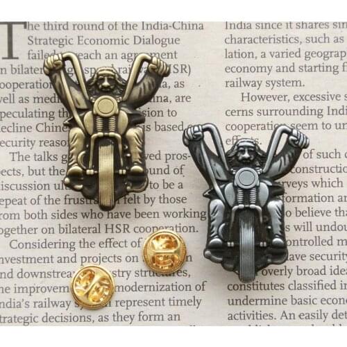 Luxury Motorcycle Club Badge Men Metal Commemorative Moto Brooch Biker Brooches For Clothes Hat Retro Metal Collar Pin Brooch