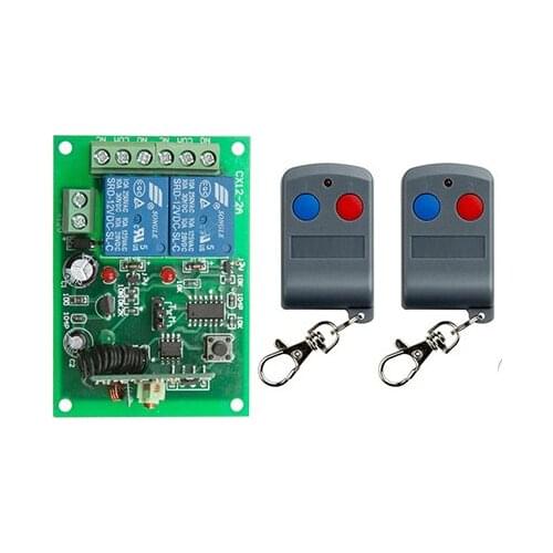 Latest DC12V 2CH RF wireless remote switch wireless light Lamp LED switch 1 Receiver + 2Transmitter Remote ON OFF Controller