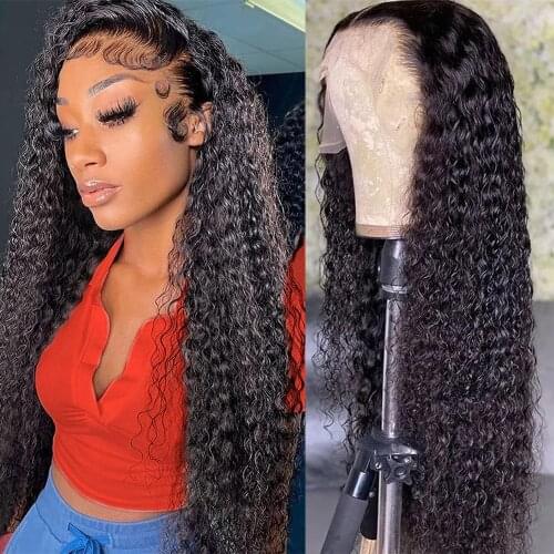 HD Lace Front Wig 13x6 HD Transparent Lace Front Human Hair Wigs Remy 4x4 Lace Closure Wig Water Wave Brazilian Lace Frontal Wig
