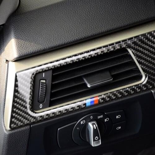 It Is Suitable For BMW Old 3-Series The Carbon Fiber E10 Left Air Outlet Panel Sticker