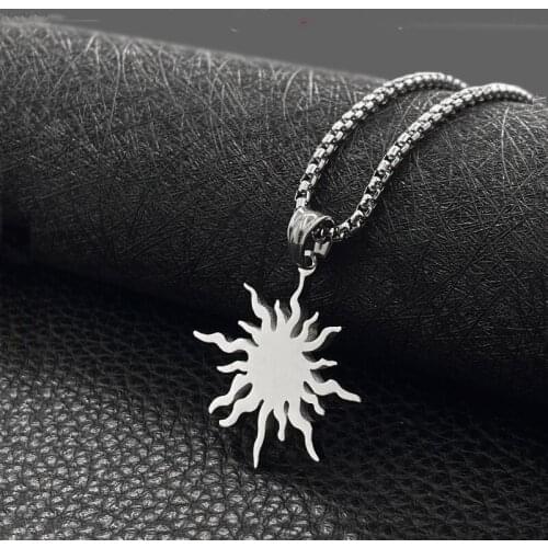 Fashion titanium steel lightning pendant stainless steel men and women all-match pendant hot sale