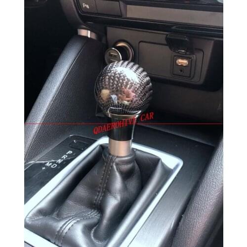 QDAEROHIVE Carbon fiber car Gearshift knob fitting for MAZDA 3 5 6 8 Axela Atenza 6 ATENZA CX5