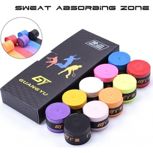 Hot Sale Squash Grip Anti Slip Tennis Badminton Racket Overgrip Super Absorbent Pu Racquet Grip Badminton Accessory NOV99