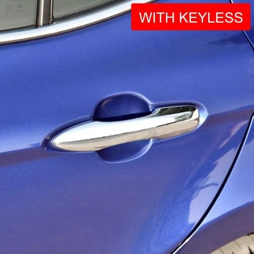 Silver Bright Chrome Trims For 2018 Toyota Camry XLE/XSE Smart Moulding 4Pcs/Set Car Door Handles Extra Added Covers Accessories