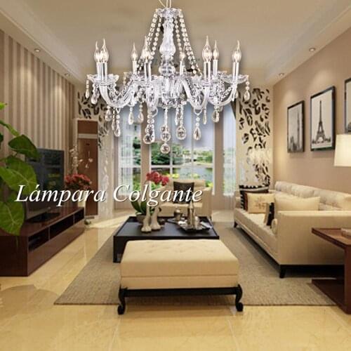 Yonntech 8 Chandelier Arm Chandelier K9 Modern Crystal Chandelier Ceiling Light