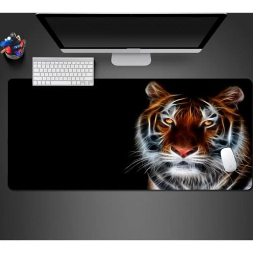 Super Cool Personalized Laser Tiger Mouse Pad Advanced Rubber Game Accessories Professional Keyboard Mouse Pad Christmas Gifts