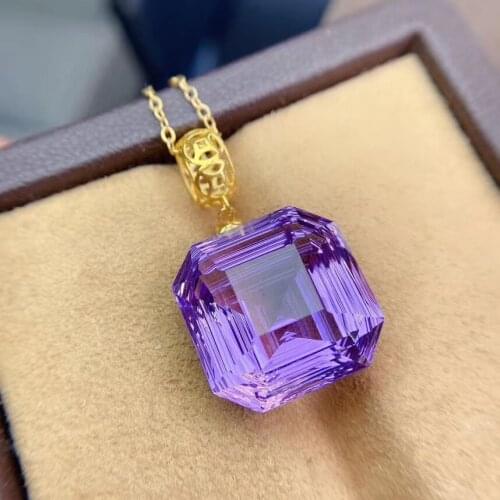 High Quality New Luxury Amethyst pendant Free shipping Necklace pendant Natural amethyst pendants 925 sterling silver
