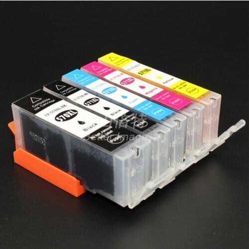 Ink way Replacement Ink Cartridges PGI-570 CLI-571 for PIXMA TS6850 TS6051 TS6052 TS5050 TS5751 TS5052 TS5053