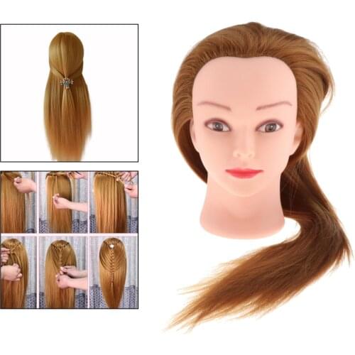 Female Hair Head Training Mannequins For Hairdressing Practise Hairstyles Head Training Dummy Dolls 4 Color Mannequins Head