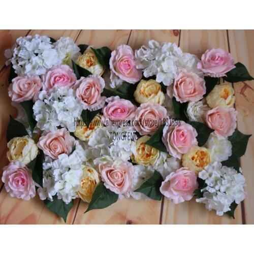 10pcs / lot Wedding Background Flower Walls peony Rose Walls Wedding Ornaments / Lawn / Columns Market Decoration TONGFENG