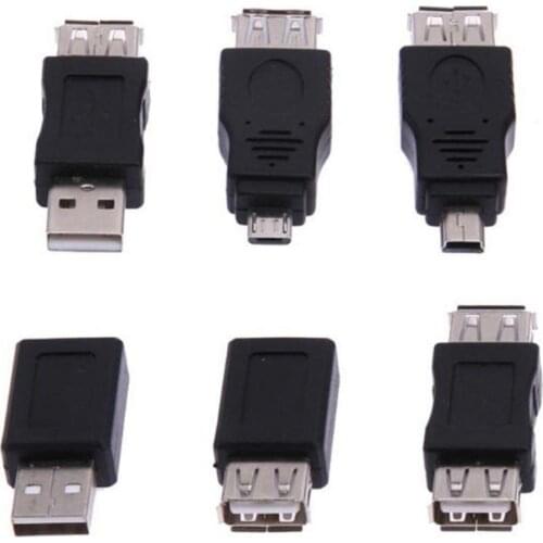 12pcs Adapters Kit 12 In 1 OTG USB2.0 Male To Female Micro USB Mini USB