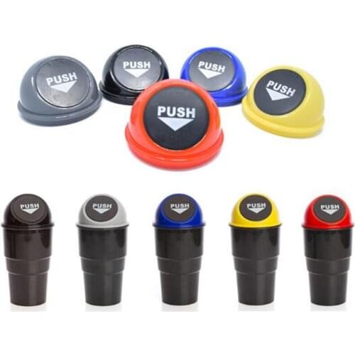 2pcs/set Mini Car Trash Can Organizer Garbage Holder Automobiles Storage Bag Auto Door Seat Back Visor Trashbin Paper Dustbin