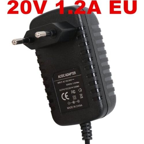 20v1.2a power supply LED lamp power supply 20 v power supply 20v 1.2A 1200mA power adapter 100-240VAC EU UK AU US plug