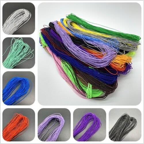 21yards 1mm Colorful High-Quality Round Elastic Band Round Elastic Rope Rubber Band Elastic Line DIY Sewing Accessories