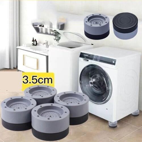 4pcs Anti Vibration Washer Feet Pad Universal Washing Machine Anti-Skid Roller Kit Furniture Lifting Foot Base