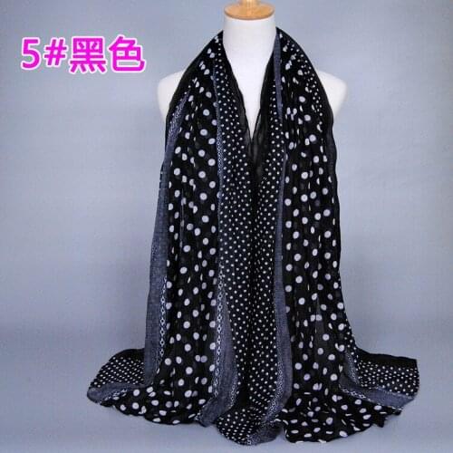 5pcs/lot colourful ladies wrap classic high quality Small dot scarves/scarf 5 color fashion cotton shawls muslim hijab Solid