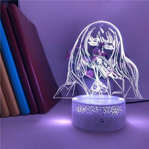 Acrylic 3D Illusion Nightlight for Kids Baby Anime Jabami Yumeko Atmosphere LED Desk Lamp Room Club Decor APP Control Nightligt