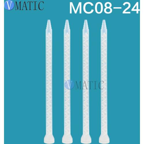 Free Shipping 10Pcs Resin Static Mixer MC08-24 Mixing Nozzles For Duo Pack Epoxies