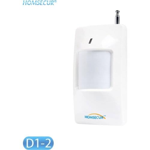 HOMSECUR D1-2 Wireless PIR Motion Sensor Detector 433MHz (1pcs/3pcs/10pcs Optional)for Home Alarm Burglar System