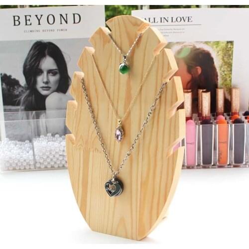 More Style New Item Gray/Black/Rose Red/Linen Velvet Material Necklace Display Plate Pendant Rack Jewelry Display Stand