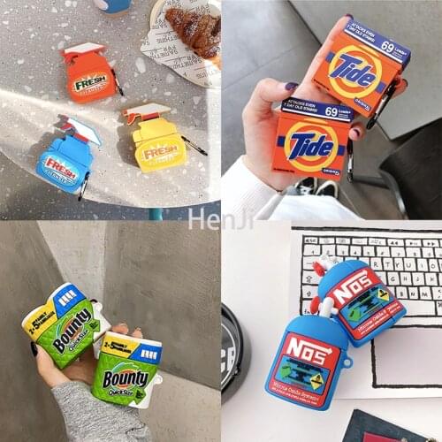 For Airpods 1/2/Pro Case Fresh Cleanser Detergent Silicone Soft for Apple Airpods Cover Wireless Bluetooth Earphone Case