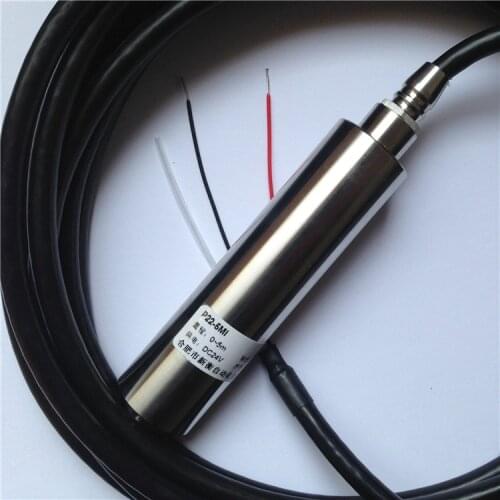 0-5V/ 4-20mA throw-in type liquid level sensor input type liquid level transmitter Depth sensor 1-10m range water level detector