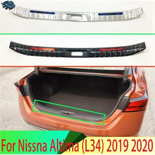 For Nissna Altima (L34) 2019 2020 Stainless Steel Rear Trunk Scuff Plate Door Sill Cover Molding Garnish