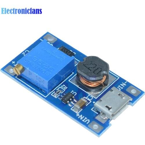 For Replace XL6009 10Pcs/Lot 2A Max DC-DC Step Up Power Module MT3608 Micro USB 2-24V To 28V Adjustable Booster For Arduino