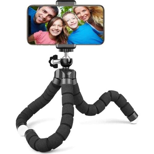 Flexible Tripod, Phone Tripod Universal Clip,Mini Travel Tripod Portable Stand Holder for iPhone samsung Xiaomi Huawei Smartphon