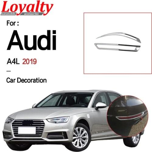 Loyalty for Audi A4L 2019 ABS Chrome Rear Fog Lamp Shade Taillight Trim Cover Car Styling Auto Accessories