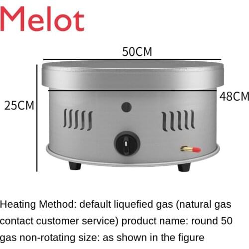 China Shandong Pancake Rolled with Crisp Fritter Machine Pancake Grains Griddle Stall Commercial Gas Pancake Stove