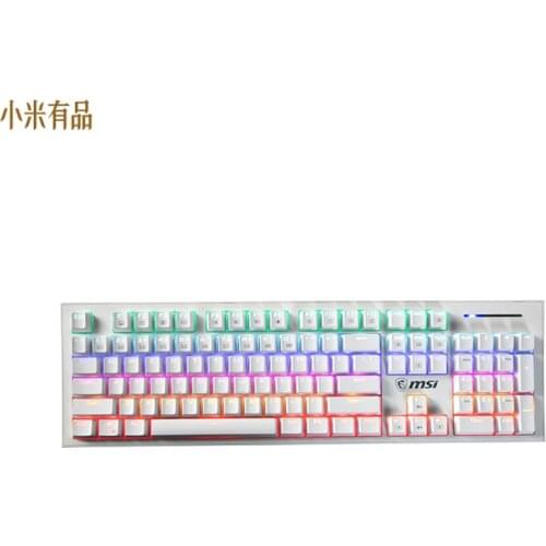 New Youpin GK50Z Mechanical Keyboard Cyan Axis Wired Gaming Keyboard with RGB Light for Laptop PC Keyboard Game Color Keyboard