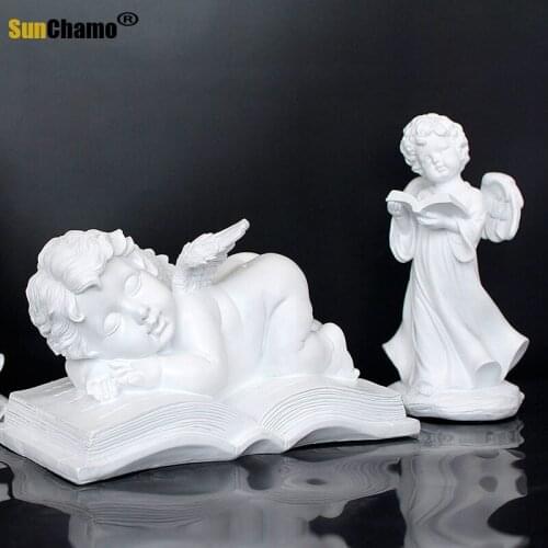 European-style Cute Blessing Prayer Angel Decoration Character Sculpture Wine Cabinet Bookshelf Desktop Small Decoration