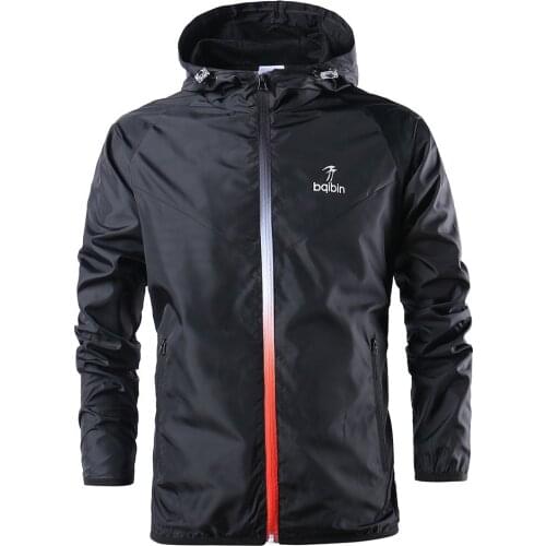 2020 Windproof Running Jacket Men Athletic Sport Jacket Gym Hoodie Outdoor Coat Cycling Sportswear Male Sweatshirt