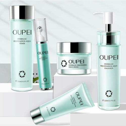 OUPEI Skin Care products set Moisturizing and hydrating Brightening skin tone five-piece set facial care set