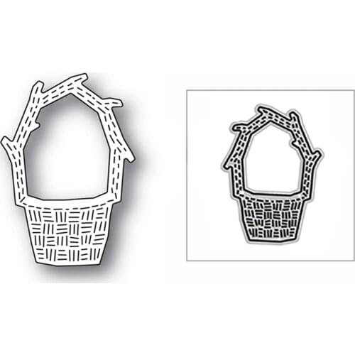 New Bamboo Basket Shape 2020 Metal Cutting Dies for DIY Scrapbooking Paper and Card Making Decorative Embossing Craft No Stamps