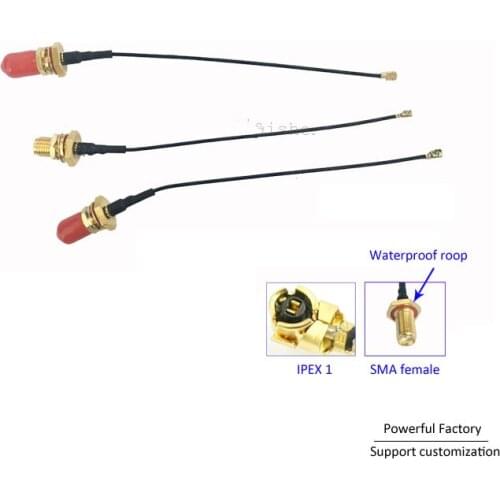 MHF4 MMCX u.fl adapter SMA female to IPEX 1.13 patch cord 10PCS / batch