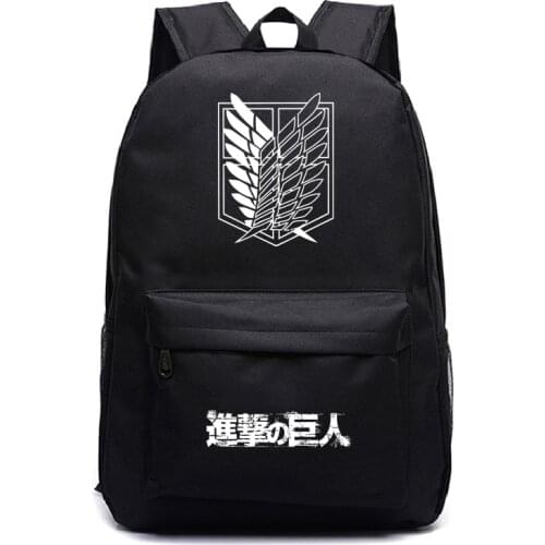 Attack on Titan Backpack Kids Boys Girls back to School Backpack Men Women Laptop Bags Students Book Rucksack Hot Sale gift bag