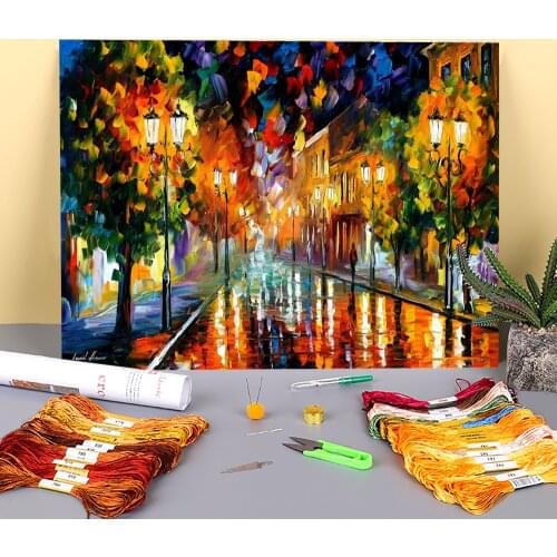 Remembering Printed 11CT Cross-Stitch Embroidery Full Kit DMC Threads Painting Sewing Needlework Handicraft Gift Stamped