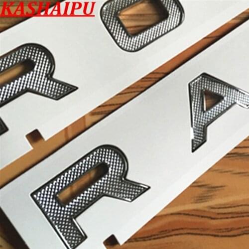 High Quanlity Crystal Style 3D Letters Text Emblem Logo Badge Fits For Range Rover Sport Evoque Velar Trunk/Hood/Front/Rear
