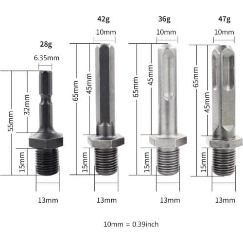 High Speed Wood Splitter Screw Cone Shaft for Drill, Step Drill, Wood Cutter K9FA