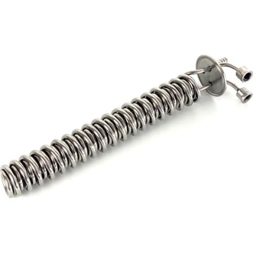 Clamp 2" Stainless Steel 304 Double coil Condenser, Dephlegmator, Dimroth, Reflux, Distiller Condenser. 300mm, OD6mm pipe