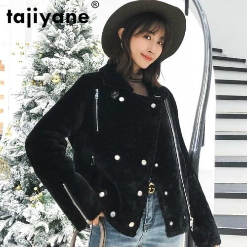 Women Coat Winter Double-faced Fur Short Woman Jacket Real Fur Coat Motos Coats and Jackets Manteau Fourrure 8879WPY692